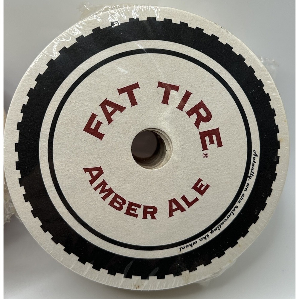 Fat Tire Amber Ale New Belgium Bar Disposable Cardboard Coasters Mancave 100 Pcs - Picture 4 of 12